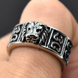 Lion ring 316L Stainless Steel nz