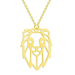 Lion simple necklace women Gold nz