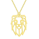Lion simple necklace women Gold nz