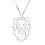 Lion simple necklace women Silver nz