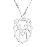 Lion simple necklace women Silver nz