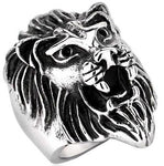Lion stainless steel ring 54 mm nz