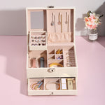 Lockable Jewelry Box with Drawer nz