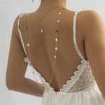 Long back necklace Silver nz