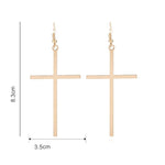 Long cross earrings nz
