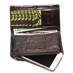 Long leather wallet nz