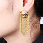 Long lion earrings nz