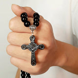 Long pearl rosary necklace nz