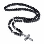 Long pearl rosary necklace nz