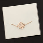 Lotus anklet Rose gold nz
