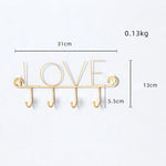 Love wall key holder Gold nz
