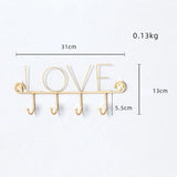 Love wall key holder Gold nz