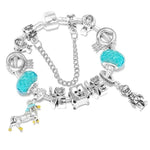 Lucky unicorn bracelet Turquoise love / 16 cm / Stainless steel nz