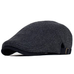 Luxury beret Black / Adjustable (sizes 54 59) nz