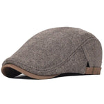 Luxury beret Brown / Adjustable (sizes 54 59) nz