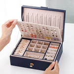 Luxury Earring box Navy blue nz