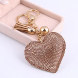 Luxury heart keyring Gold nz