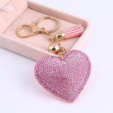 Luxury heart keyring Pink nz