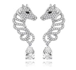Luxury horse earrings Transparent nz