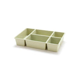Makeup organiser with 5 compartments Green nz
