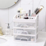 Makeup organiser with drawer 2 boxes nz