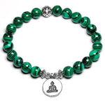 Malachite Buddhist bracelet Green / 17 cm nz
