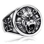 Maltese Cross Lion Ring 54.5 mm nz