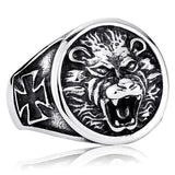 Maltese Cross Lion Ring 54.5 mm nz