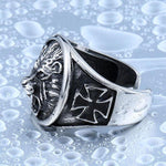 Maltese Cross Lion Ring nz