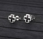 Maltese Cross Stainless Steel Earrings nz