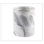 Marble makeup brush holder Grey / Gold nz