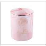 Marble makeup brush holder Pink patterns nz