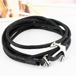 Maritime Anchor bracelet Black nz