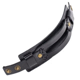 Men’s black leather bracelet nz