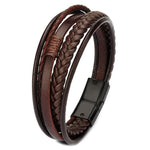 Men’s braided leather bracelet nz