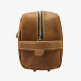 Men’s brown leather toiletry bag nz