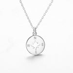 Men’s compass pendant Silver nz
