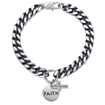 Men’s cross bracelet Faith’ works nz