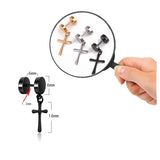 Men’s elegant cross earring nz