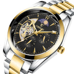 Men’s gold watch Black nz