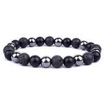 Men’s hematite bracelet Black / 8 mm nz