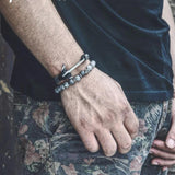 Men’s leather anchor bracelet nz