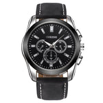 Men’s leather watch Black nz