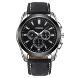 Men’s leather watch Black nz