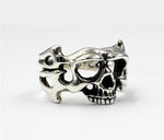Men’s silver biker ring nz