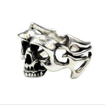 Men’s silver biker ring nz