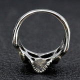 Men’s silver biker ring nz