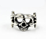 Men’s silver biker ring nz