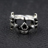 Men’s silver biker ring nz