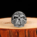 Men’s silver skull ring nz